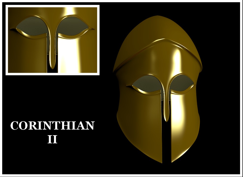 Golden Greek Corinthian Helmet II preview image 1